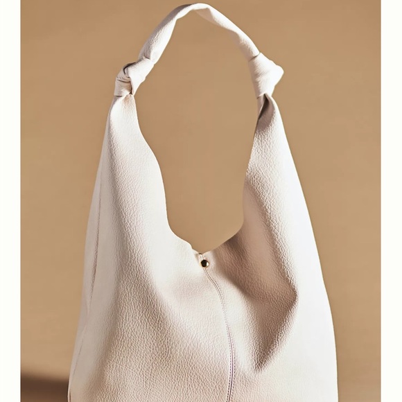 Anthropologie Handbags - Anthropologie Love Knot Slouchy Bag Elegant Cream Women's Bag